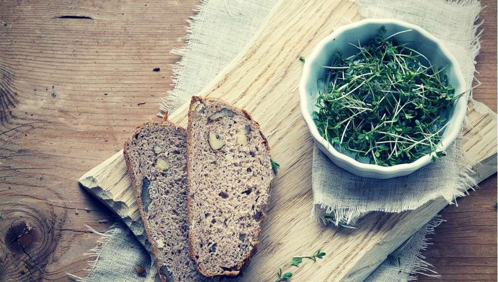 cress and bread